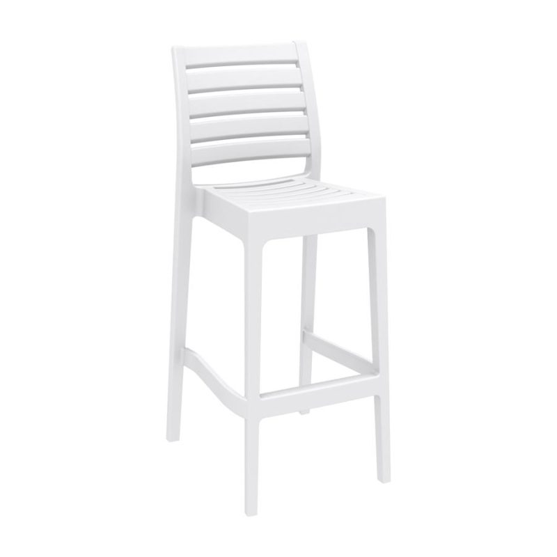 Ares Bar Stool 75 White