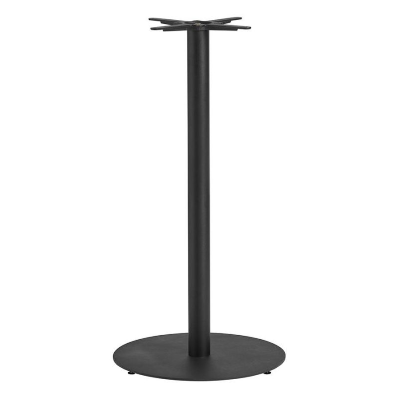 BOSTON SLEEK Black Large Round Poseur