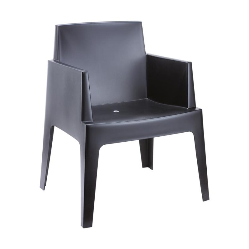 Box Armchair Black