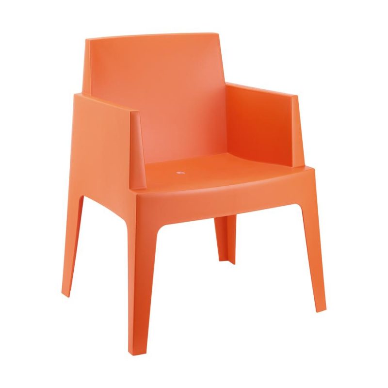 Box Armchair Orange