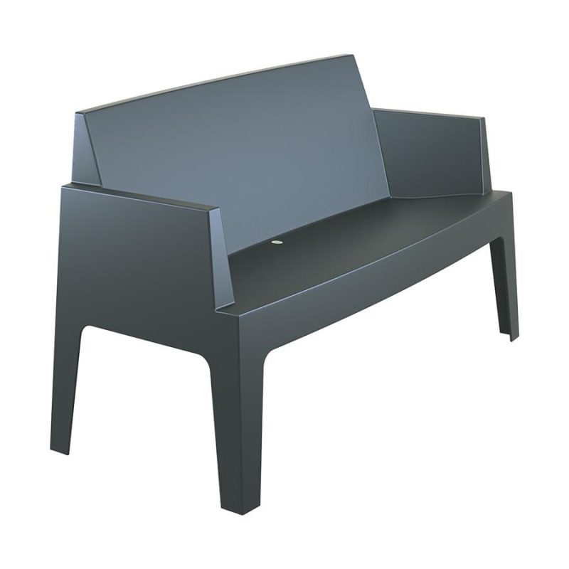 Box Sofa Dark Grey