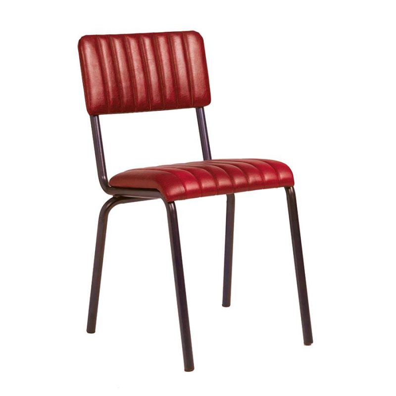 Core Side Chair Ribbed Lascari Vintage Red ZA.1483C 1