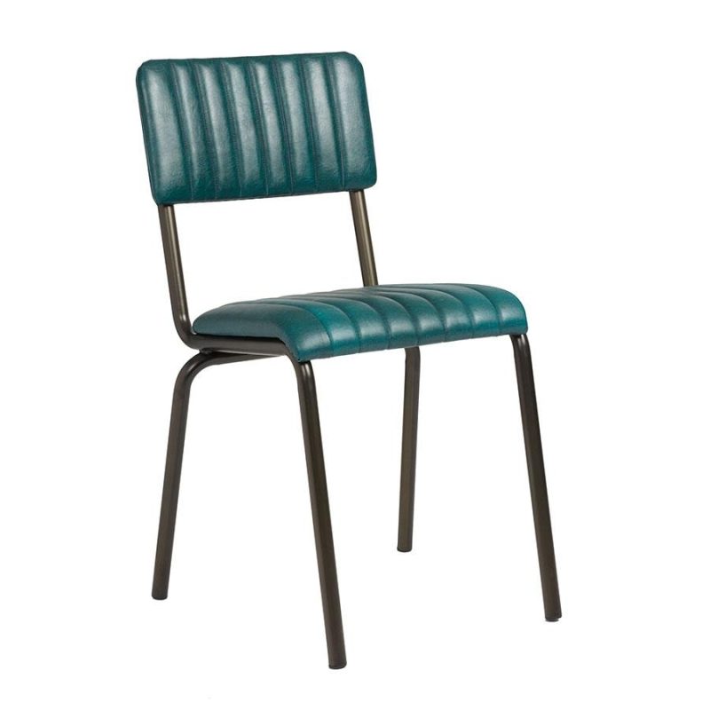 Core Side Chair Ribbed Lascari Vintage Teal ZA.1484C