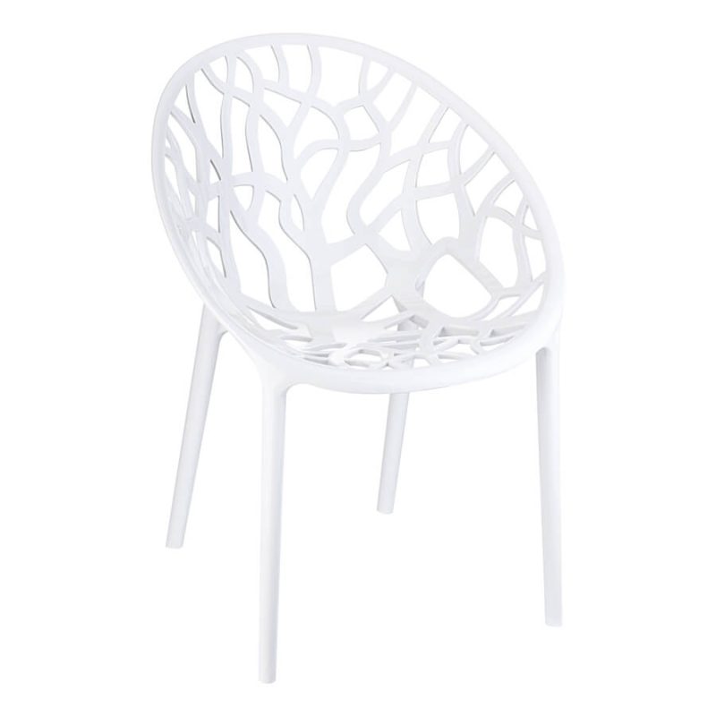 Crystal Armchair White ZA.1158C