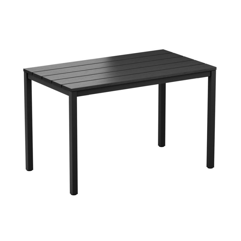 EKO 4 Leg Dining Table Black 119x69cm ZA.767CT