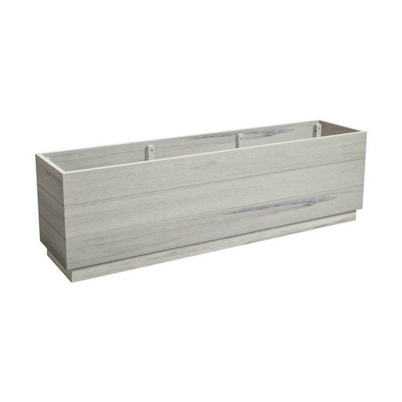 EKO Large Planter Low Whitewash ZA.72115PL