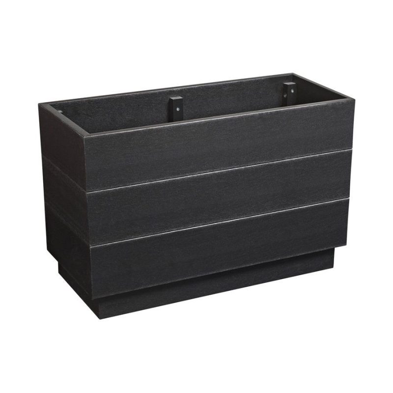 EKO Medium Planter Low Black ZA.7122PL