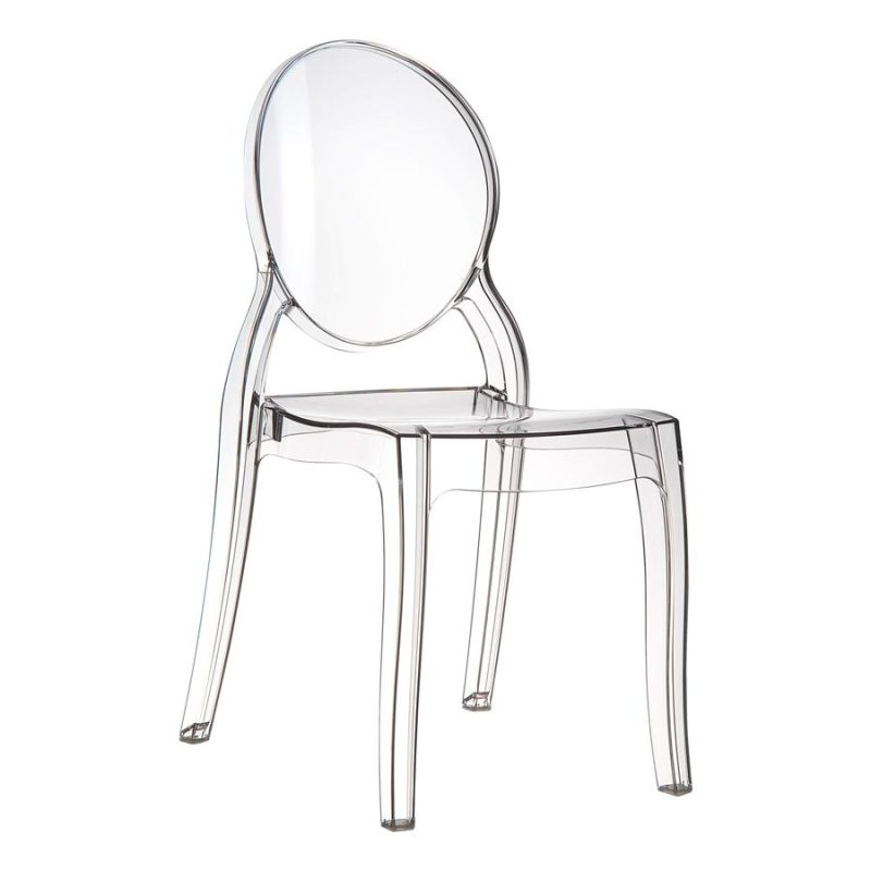 Elizabeth Side Chair Clear Transparent