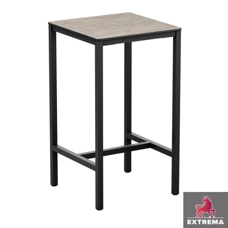 Extrema Cement Textured Bar Square Table 1