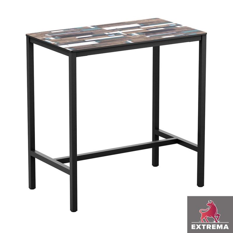 Extrema Driftwood Bar Rectangle Table