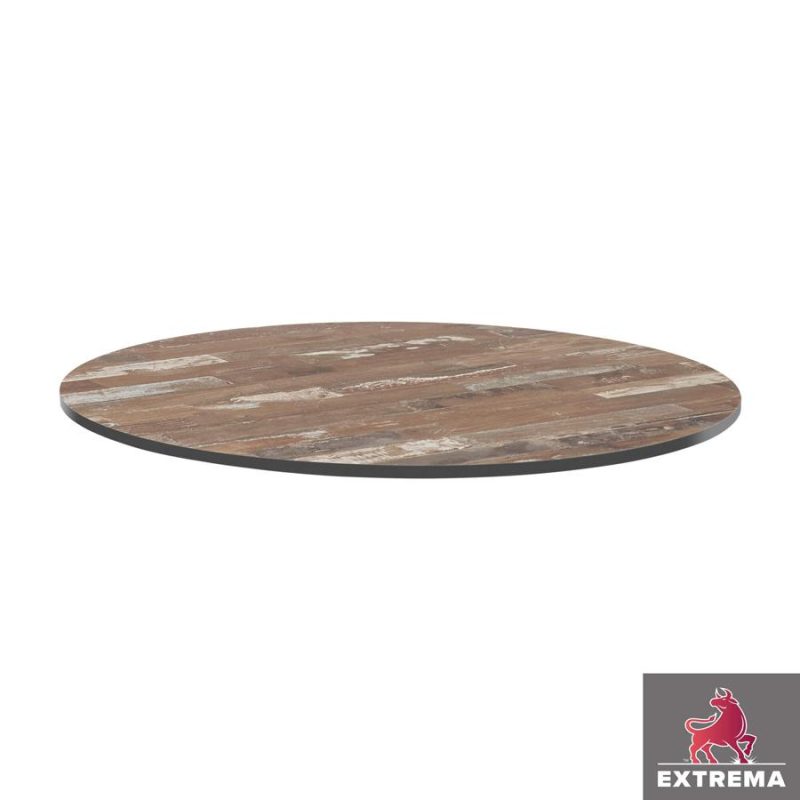 Extrema Planked Vintage Wood Round 1