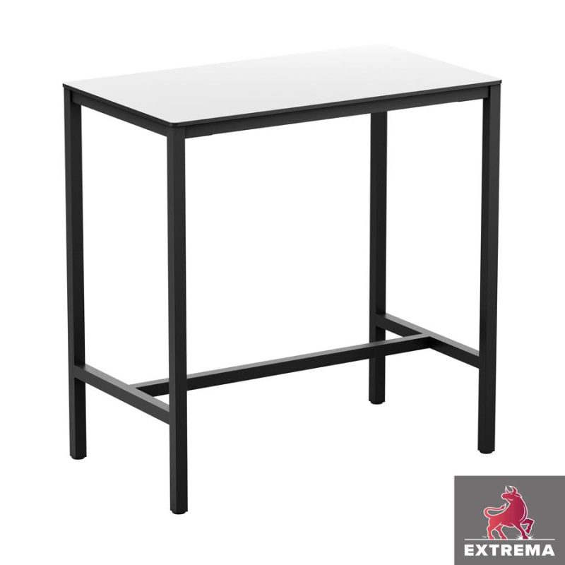 Extrema White Bar Rectangle Table