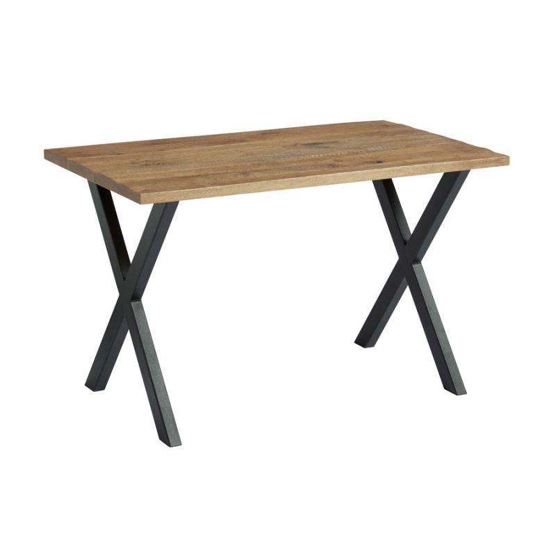 Highcross X Dining Table Black Rustic Antique 120cm x 70cm ZA.2252CT