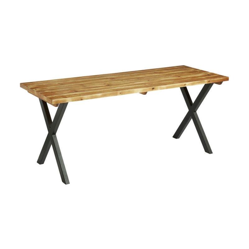 Highcross X Dining Table Black Solid Wood 180cm x 70cm ZA.2268CT