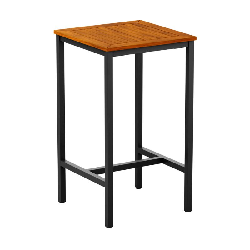 ICE 4 Leg Poseur Table Black 70x70cm ZA.763CT