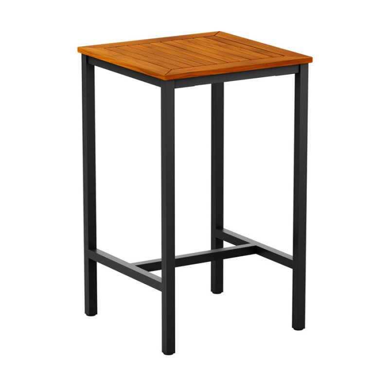 ICE 4 Leg Poseur Table Black 80x80cm ZA.764CT