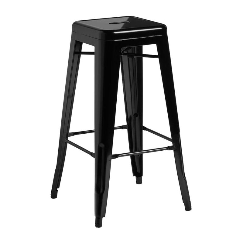 Marcel High Stool Gloss Black