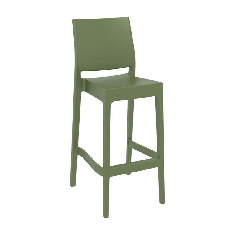 Maya Bar Stool 75 Olive Green