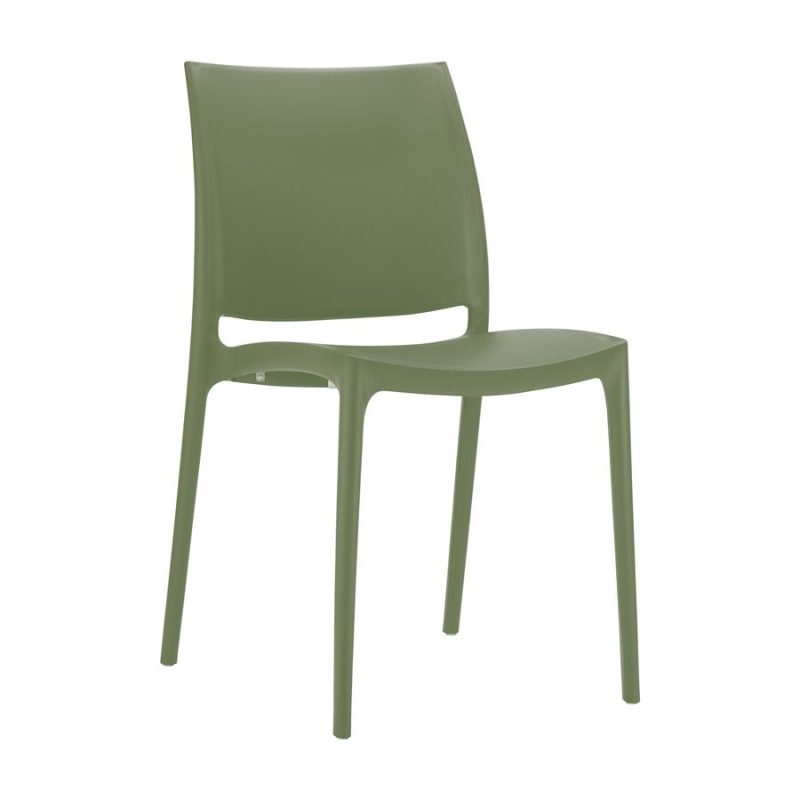 Maya Side Chair Olive Green