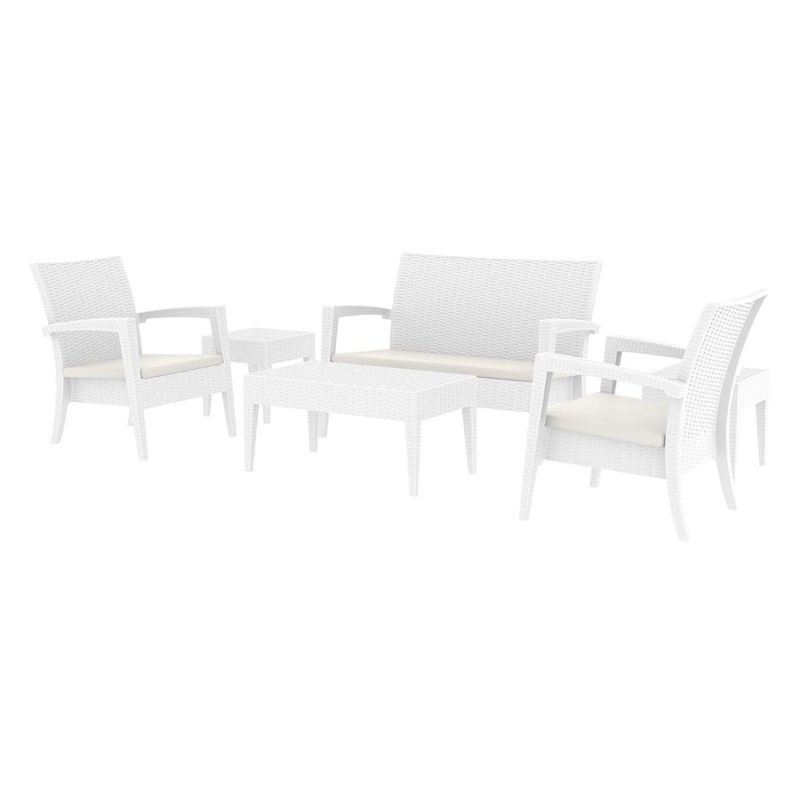 Miami Lounge Set White