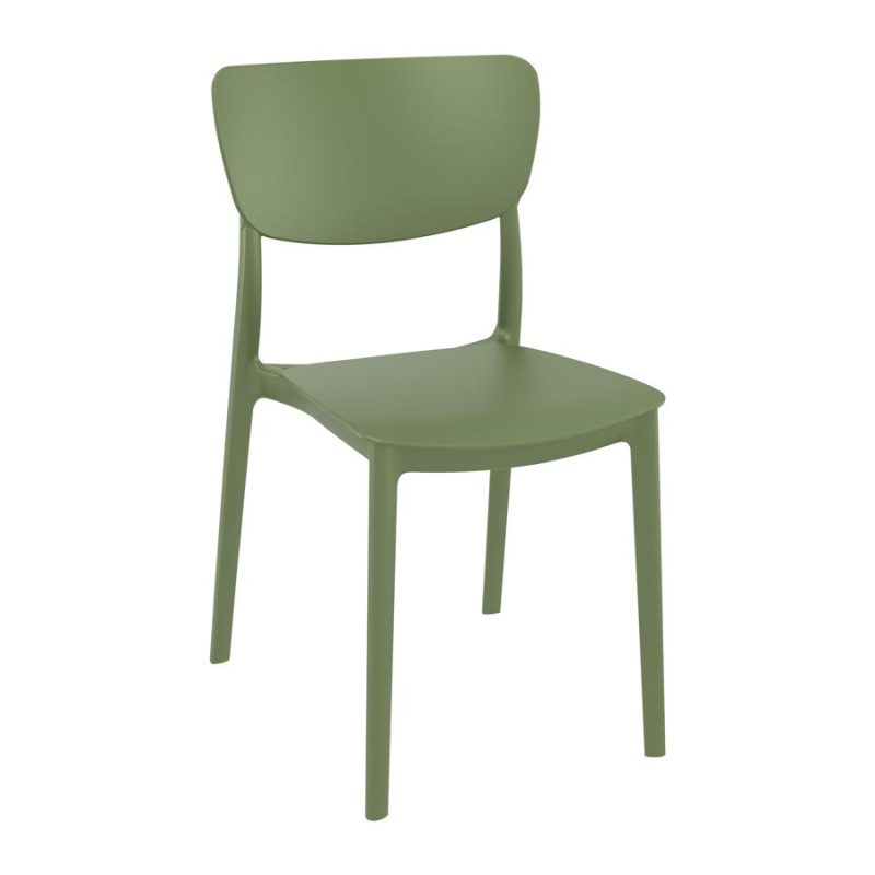 Monna Side Chair olive green