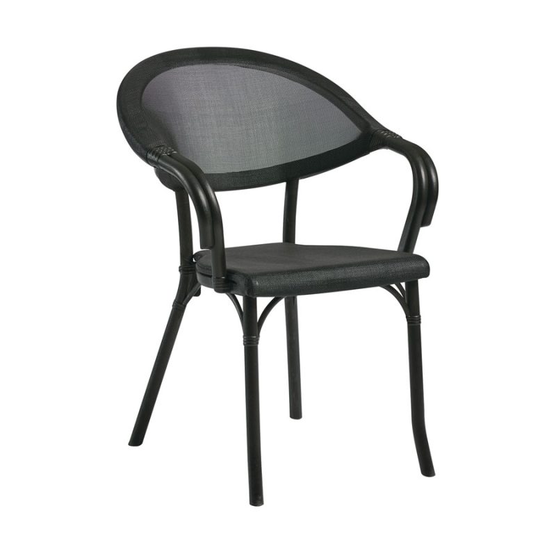 Selva Armchair Black Frame Black Seat and Back ZA.6727C