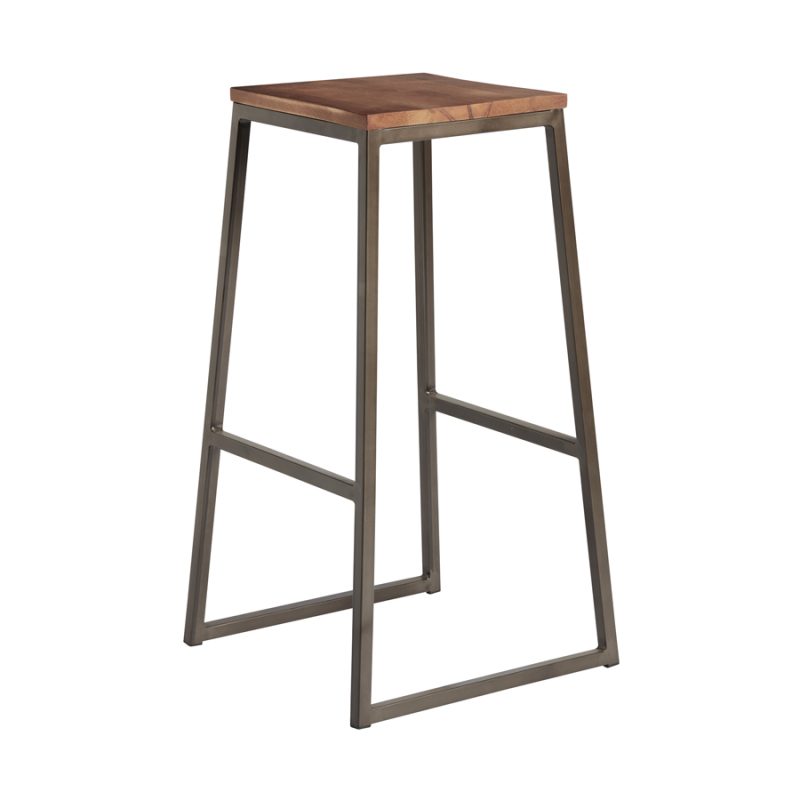 Style High Stool Solid Wood Seat Pad